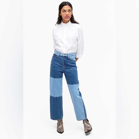 Monki Denim - Monki Jeans Blue Patch Jeans